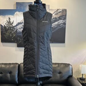 Columbia Women's Black Long Quilted Dress